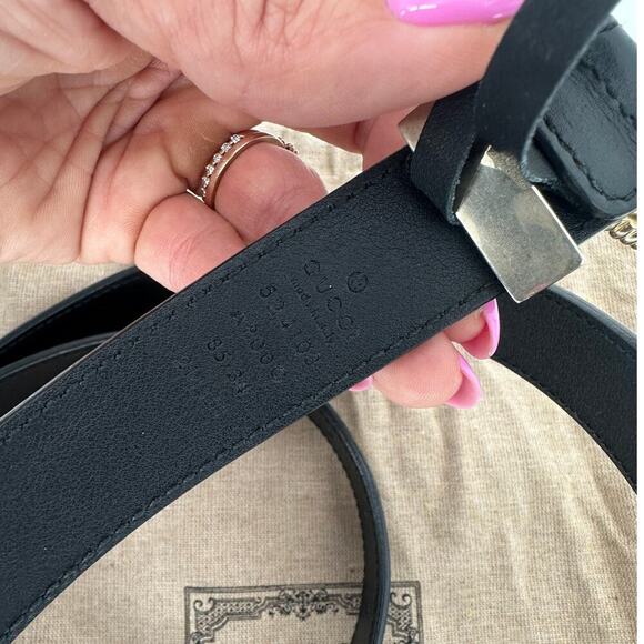 GUCCI GG Double G Torchon Belt 85/34 - Picture 4 of 9